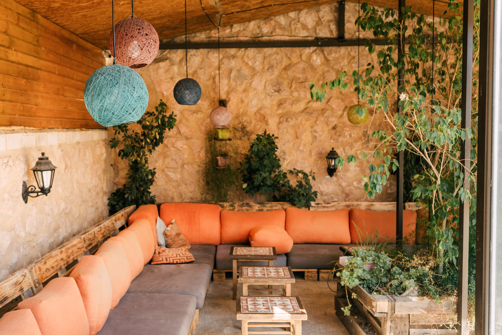 Aiwa Amiya terrace lounge in Amman