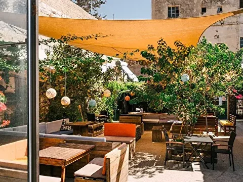 Wide terrace view in Amman